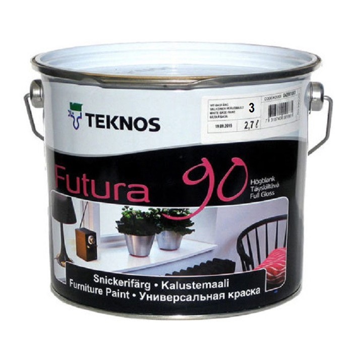 Краска Teknos Futura 90 РМ3 2,7 л