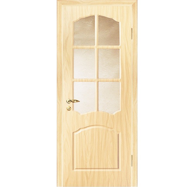Дверное полотно Мариам Лидия ПВХ Беленый дуб стекло бронза 2000х600 мм