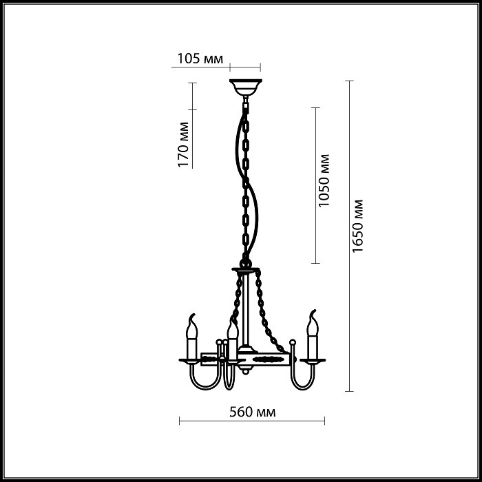Люстра подвесная Odeon Light Dario 2528/6 коричневая E14 6х40W 220V