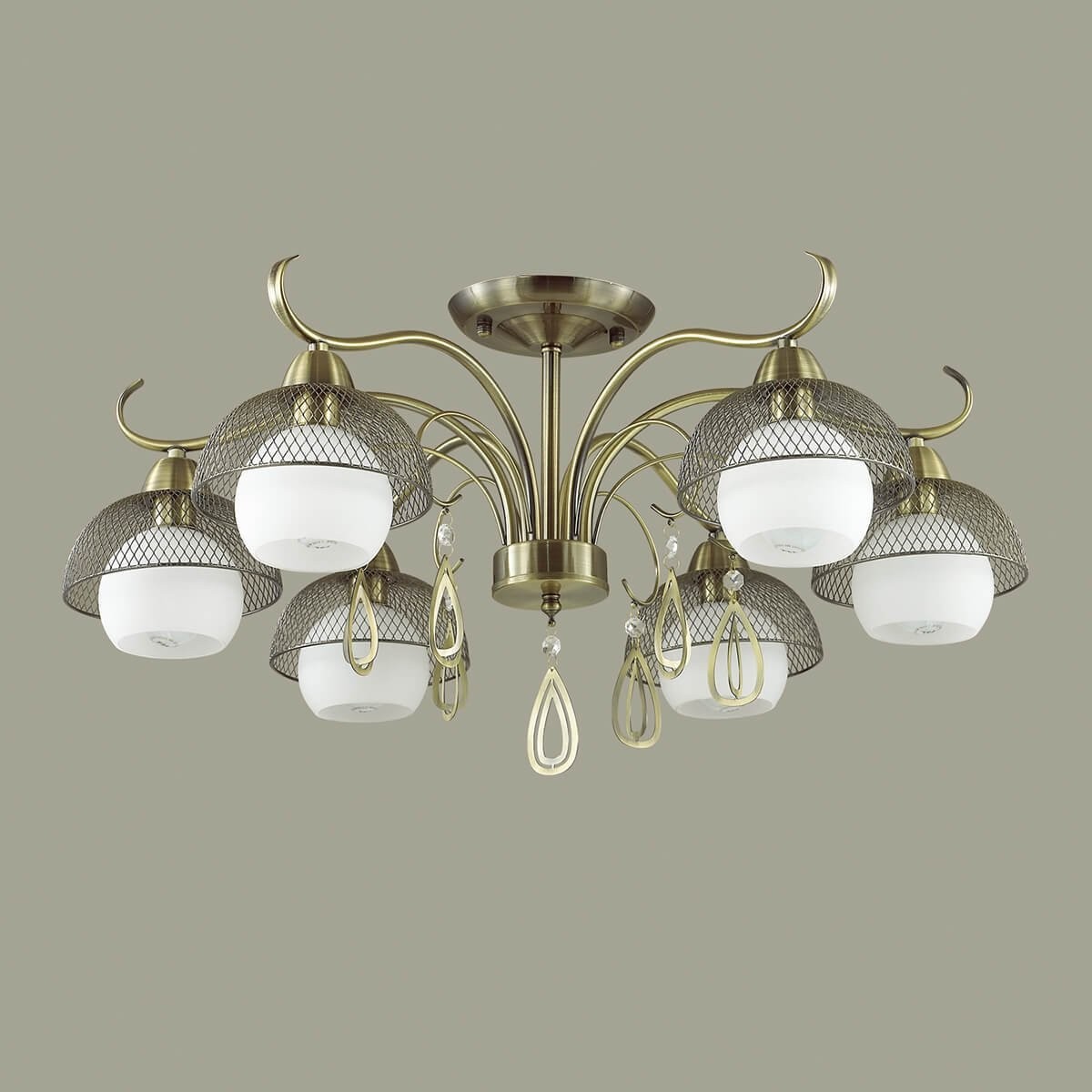 Люстра потолочная Lumion Cecillia 3667/6C античная бронза E14 6х60W 220V