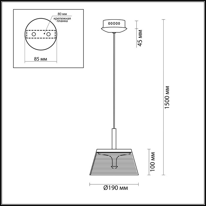 Светильник подвесной светодиодный Odeon Light Abel 4108/7L белый/хром/прозрачный 7W