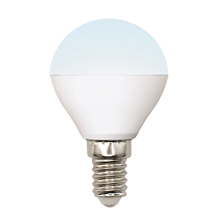 Лампа светодиодная Uniel Multibright LED-G45-6W/NW/E14/FR/MB PLM11WH