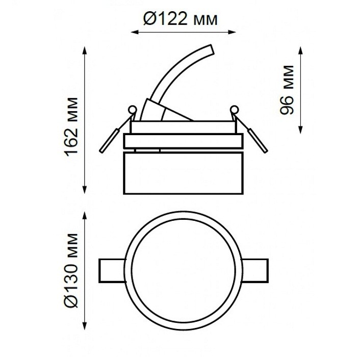 Светильник встраиваемый светодиодный Novotech Prometa 357879 NT18 104 белый 25W 220-240V