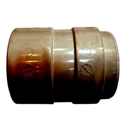 Соединитель трубы Interplast 125/80 мм RAL 8019 серо-коричневый 