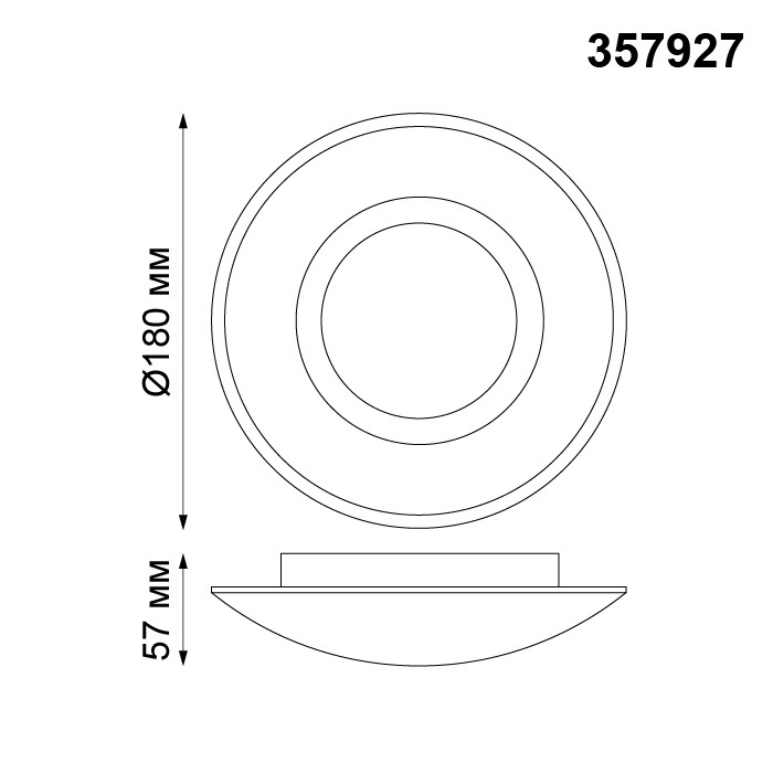 Светильник накладной светодиодный Novotech Cail 357927 белый 4W 220V