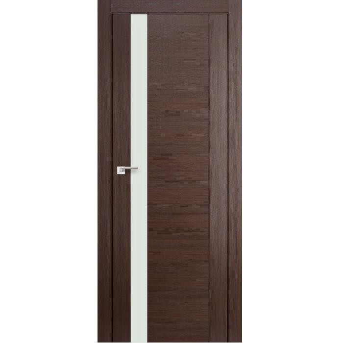 Дверное полотно Profil Doors 62х экошпон Венге мелинга стекло черный лак 2000х600 мм 