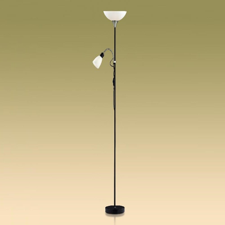 Торшер Odeon Light Talo 2463/F черный E27/E14 100W+40W 220V