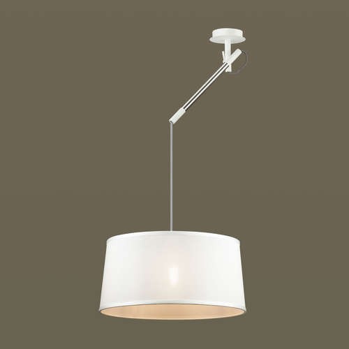 Подвес Odeon Light Loka 4160/1 белый Е27 1х15W 220V