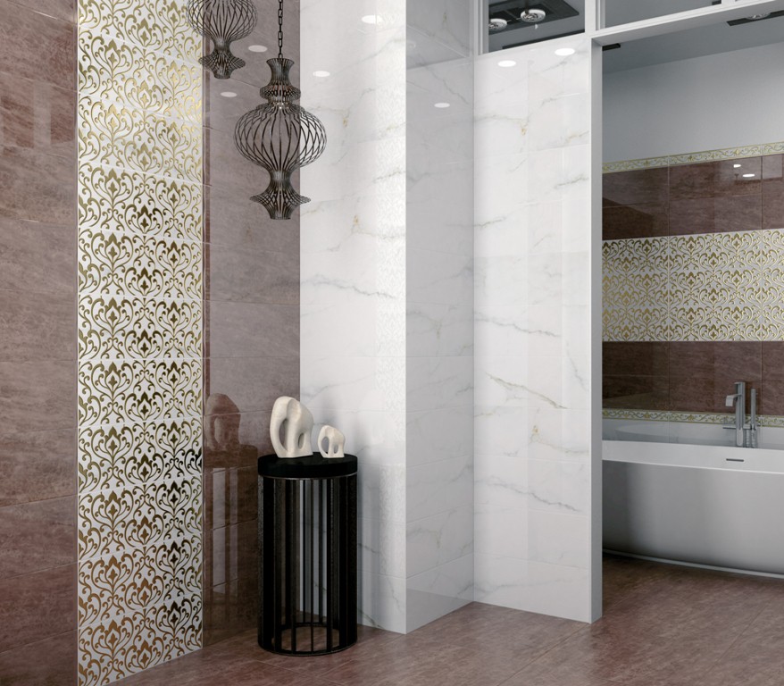 Керамическая плитка Kerama Marazzi 7108 Лакшми белая 500x200 мм