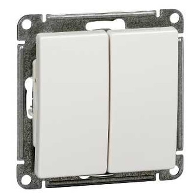 Механизм выключателя Schneider Electric W59 VS510-252-2-86 двухклавишный Слоновая кость
