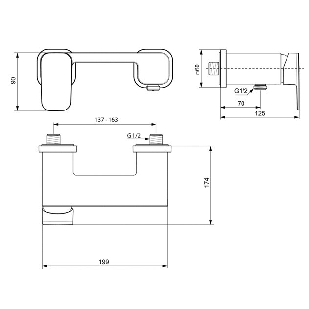 Смеситель для душа Ideal Standard Tonic II A6337AA