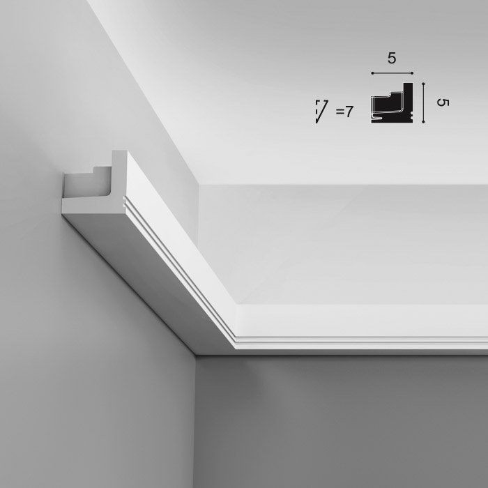 Профиль полиуретановый Orac Decor Luxxus C361 2000х50х50 мм для скрытого освещения 