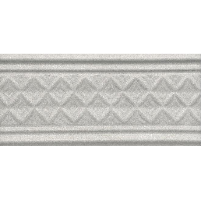 Бордюр керамический Kerama Marazzi LAA003 Пикарди структура серый 150х67 мм