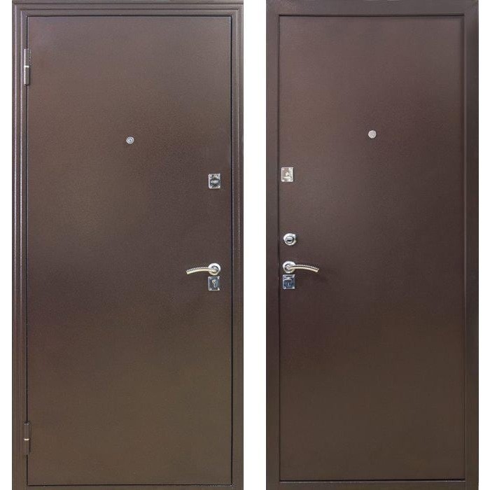 Дверь входная металлическая Меги 134 левая 2050х870 мм Медный антик