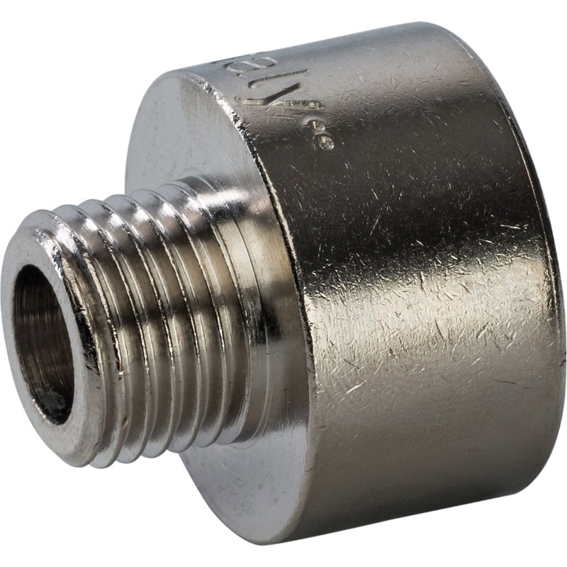 Переходник Stout SFT-0008-001214 1/2х1/4 дюйма никелированный с внутренней и наружной резьбой