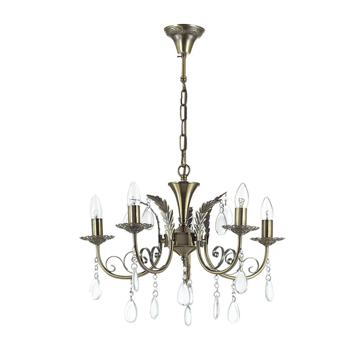 Люстра подвесная Odeon Light Lorena 3207/5 бронза E14 5х60W 220V