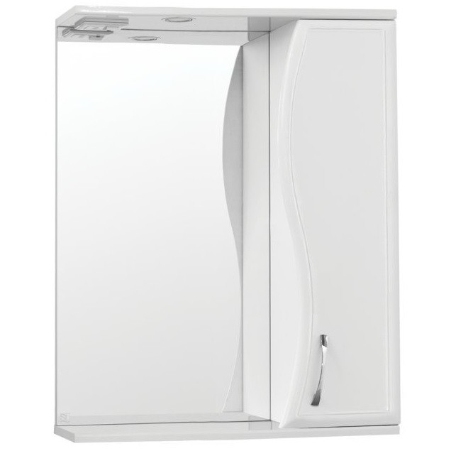 Зеркало-шкаф Style Line Эко Волна Панда 600/С белый