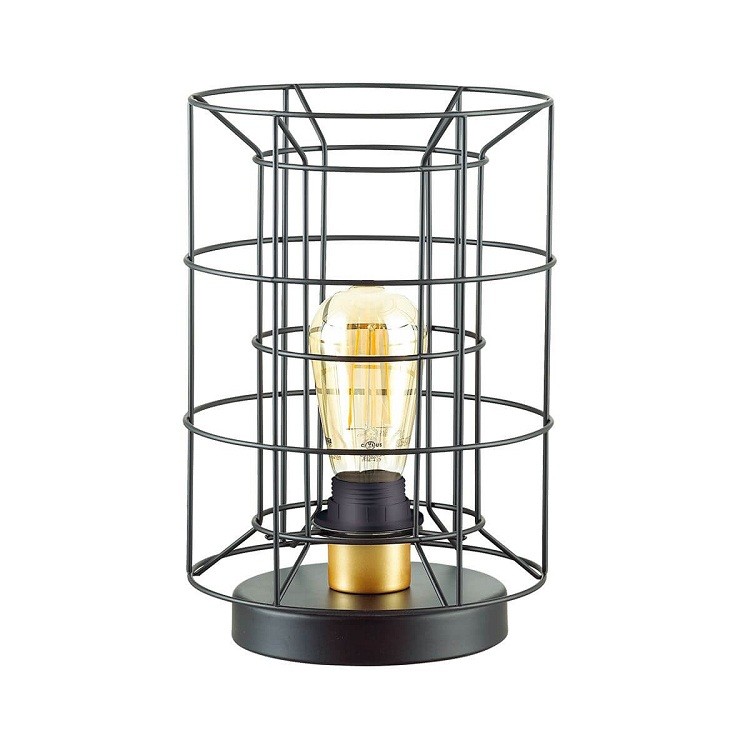 Настольная лампа Lumion Rupert 4410/1T черная/золотая E27 60W