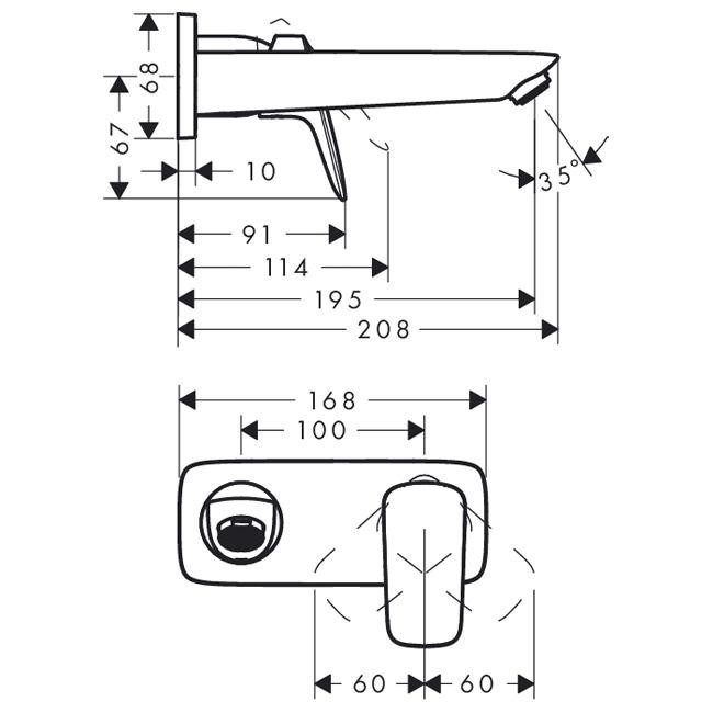 Смеситель для раковины Hansgrohe Logis 71220000