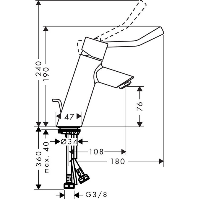 Смеситель для раковины Hansgrohe Talis 32035000