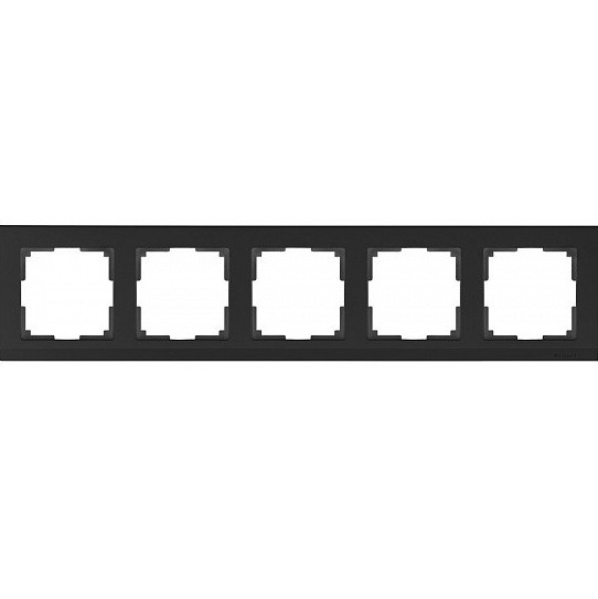 Рамка пятиместная Werkel Stark WL04-Frame-05 черная