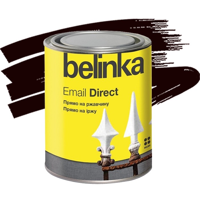 Эмаль антикоррозионная по ржавчине Belinka Email Direct коричневая 2,5 л