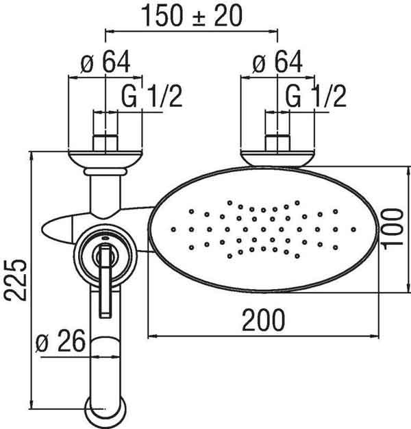 Смеситель для ванны Nobili Dubai DB00110GD Золото