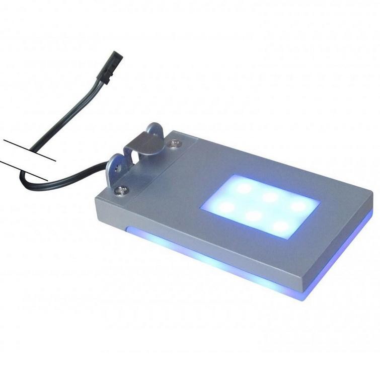 Подсветка светодиодная Uniel ULE-C01-1,5W/Blue IP20 Silver голубой свет без источника питания