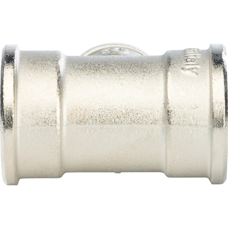 Тройник переходной Stout SFT-0022-001121 1х1/2х1 дюйм никелированный с внутренней резьбой