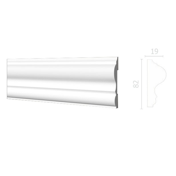 Молдинг из дюрополимера Decor-Dizayn DD606 2000х82х19 мм