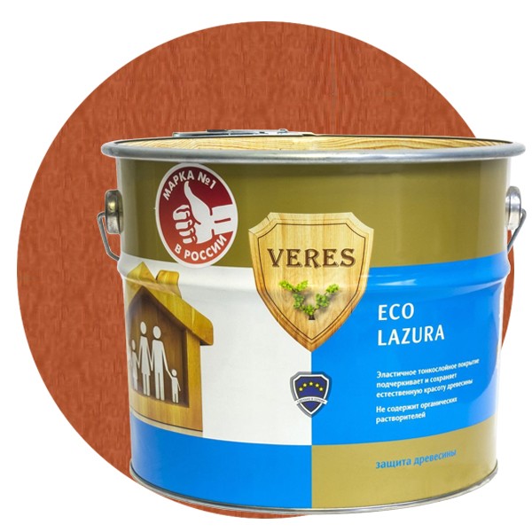 Пропитка для древесины Veres Eco Lazura № 17 Золотой бор 6 л