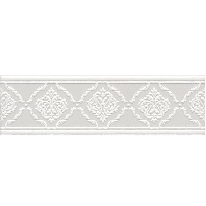 Бордюр керамический Kerama Marazzi STG/A562/6304 Петергоф белый 250х77 мм