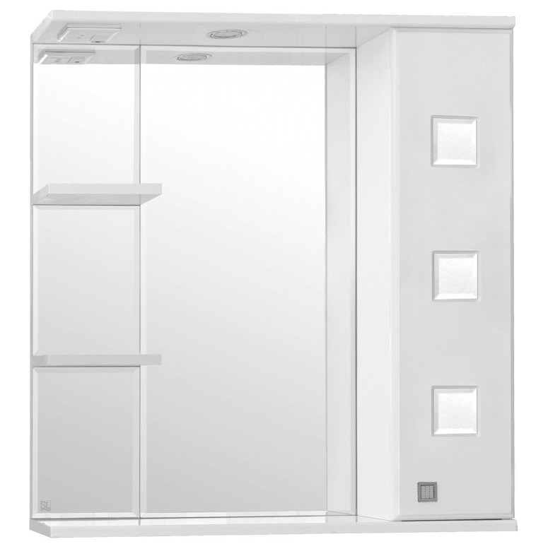 Зеркало-шкаф Style Line Крокус 75/С белый