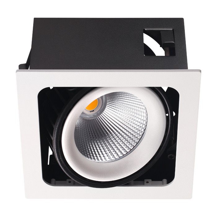 Светильник встраиваемый светодиодный Novotech Gesso 358037 белый/черный 32W 220V