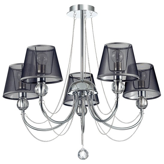 Люстра подвесная Lumion Asanta 3228/5 хром E14 5х40W 220V