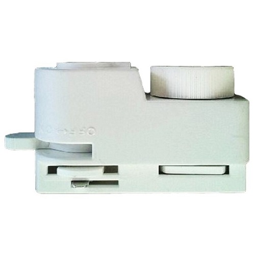 Адаптер для однофазного шинопровода Volpe UBX-Q122 G61 White 1 Polybag белый