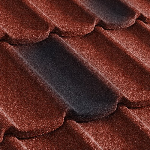 Черепица композитная Metrotile Mistral красно-черная