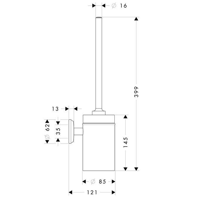 Ершик подвесной Hansgrohe Logis Classic 41632000