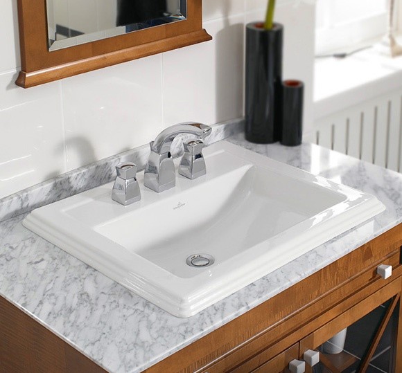 Раковина встраиваемая Villeroy & Boch Hommage 710263R1 Альпин 630х525 мм