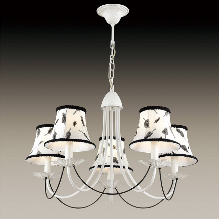Люстра подвесная Odeon Light Novola 2920/5 белая E14 5х40W 220V