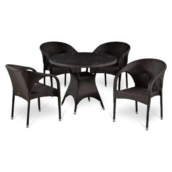 Комплект мебели Афина-Мебель Т220CВТ-Y290В-W52 коричневый
