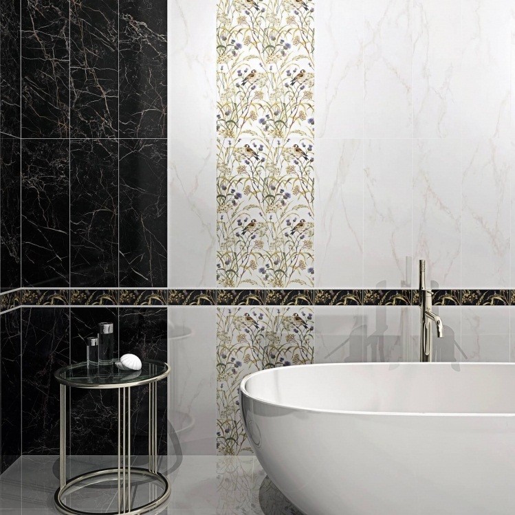 Плитка керамическая Kerama Marazzi 12105R Астория обрезная белая 750х250 мм