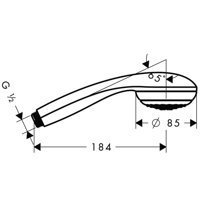 Ручной душ Hansgrohe Crometta 85 1Jet 28585000