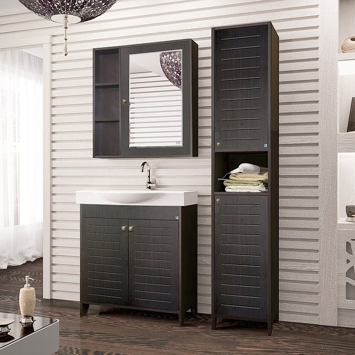 Тумба с раковиной Style Line Кантри 76 венге