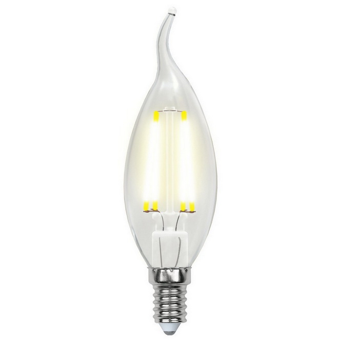 Лампа светодиодная Uniel Air LED-CW35-5W/NW/E14/CL/DIM GLA01TR диммируемая прозрачная 4000K