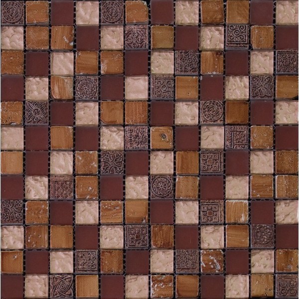 Мозаика из стекла, мрамора и агломерата Natural Inka BDA-2322