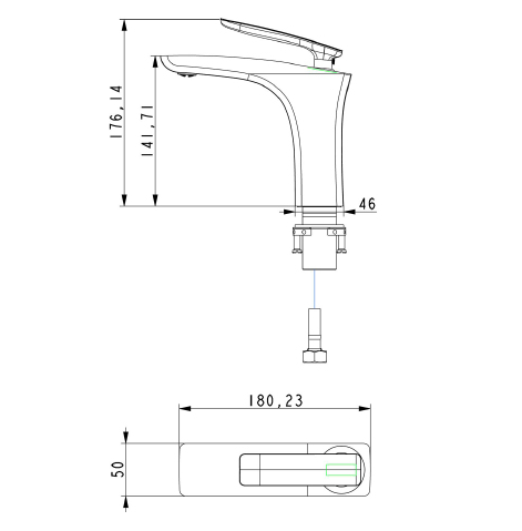 Смеситель для раковины Timo Helmi 4061/00-16F chrome white