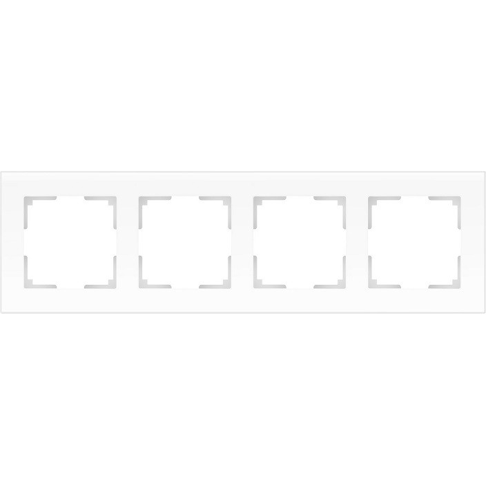 Рамка четырехместная Werkel Favorit WL01-Frame-04 белая матовая