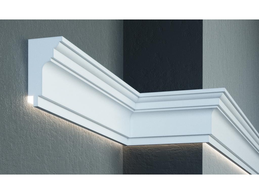 Карниз фасадный из полистирола Leptonika KC 304 LED 2 м