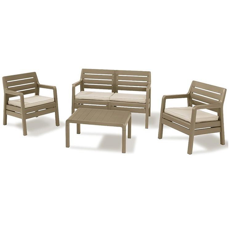 Комплект мебели Allibert Delano set капучино - песочный
